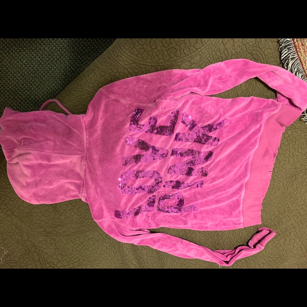 Pink zip up